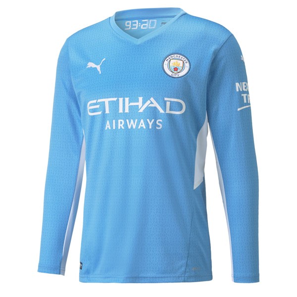 Tailandia Camiseta Manchester City 1ª ML 2021-2022